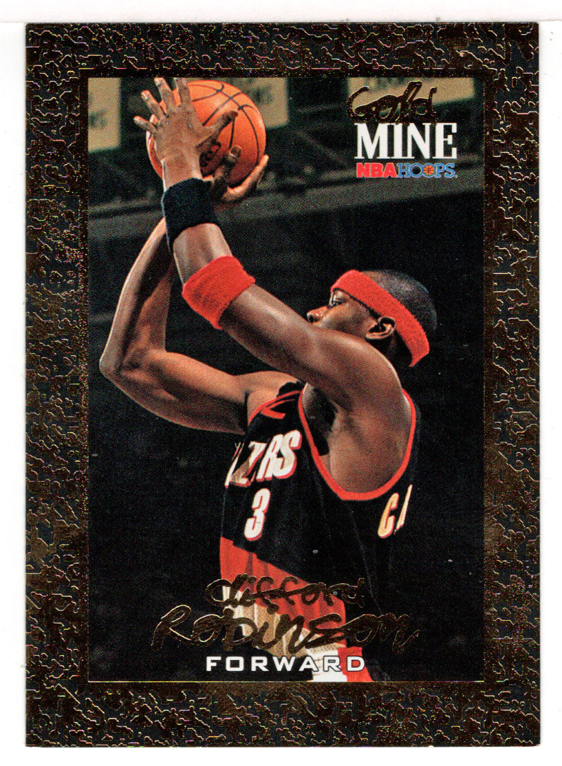 Clifford Robinson - Portland Trail Blazers - Gold Mine (NBA Basketball Card) 1994-95 Hoops # 445 Mint