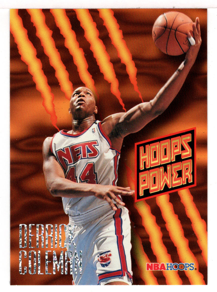 Derrick Coleman - New Jersey Nets - Power Ratings (NBA Basketball Card) 1994-95 Hoops # PR 34 Mint