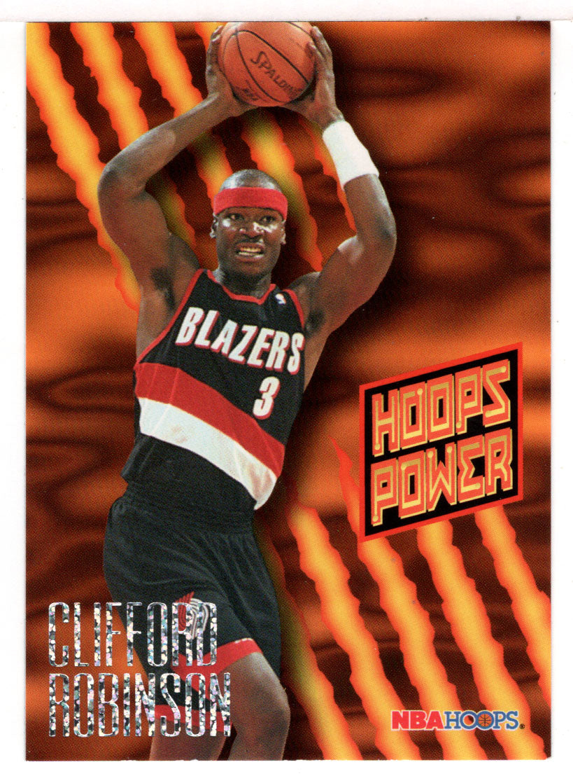 Clifford Robinson - Portland Trail Blazers - Power Ratings (NBA Basketball Card) 1994-95 Hoops # PR 44 Mint