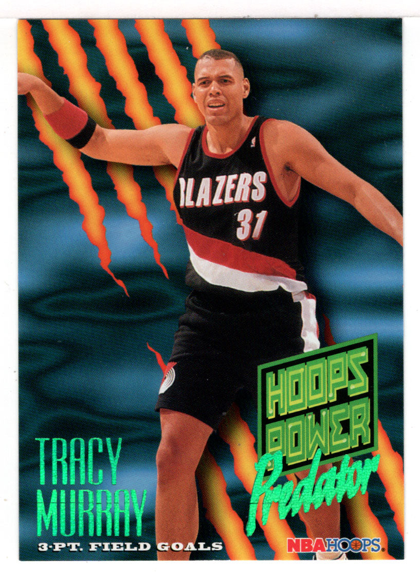 Tracy Murray - Portland Trail Blazers - Power Ratings Predator (NBA Basketball Card) 1994-95 Hoops # P 4 Mint