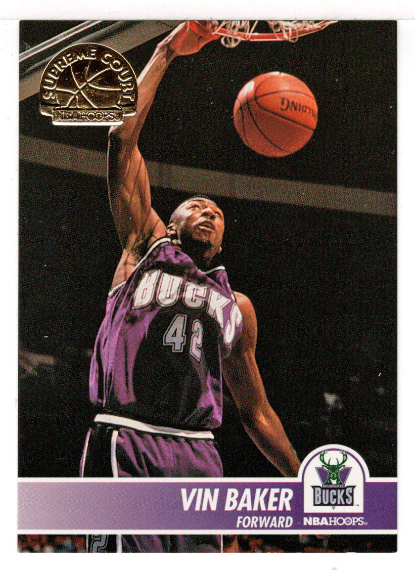 Vin Baker - Milwaukee Bucks - Supreme Court (NBA Basketball Card) 1994-95 Hoops # SC 25 Mint