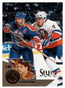 Shayne Corson - Edmonton Oilers (NHL Hockey Card) 1994-95 Pinnacle Select # 47 Mint