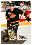 Jeff Brown - Vancouver Canucks (NHL Hockey Card) 1994-95 Pinnacle Select # 110 Mint