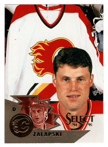 Zarley Zalapski - Calgary Flames (NHL Hockey Card) 1994-95 Pinnacle Select # 140 Mint