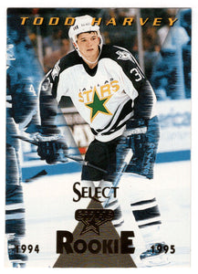 Todd Harvey - Dallas Stars (NHL Hockey Card) 1994-95 Pinnacle Select # 182 Mint