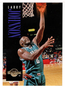 Larry Johnson - Charlotte Hornets (NBA Basketball Card) 1994-95 SkyBox Premium # 19 Mint
