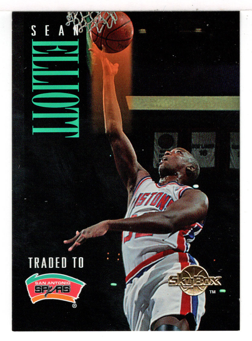 Sean Elliott - Detroit Pistons (NBA Basketball Card) 1994-95 SkyBox Premium # 48 Mint