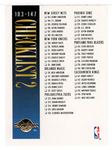 Checklist # 2 (NBA Basketball Card) 1994-95 SkyBox Premium # 200 Mint