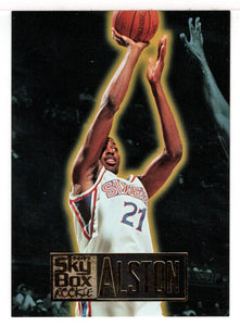 Derrick Alston RC - Philadelphia 76ers (NBA Basketball Card) 1994-95 SkyBox Premium # 266 Mint