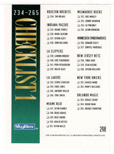 Checklist # 3 (NBA Basketball Card) 1994-95 SkyBox Premium # 298 Mint