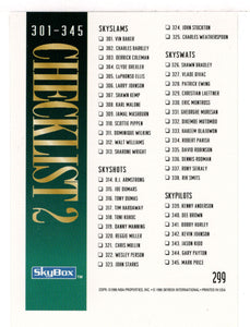 Checklist # 4 (NBA Basketball Card) 1994-95 SkyBox Premium # 299 Mint