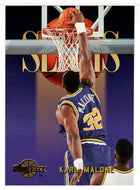 Karl Malone - Utah Jazz - Sky Slams (NBA Basketball Card) 1994-95 SkyBox Premium # 308 Mint