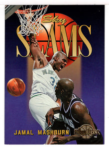 Jamal Mashburn - Dallas Mavericks - Sky Slams (NBA Basketball Card) 1994-95 SkyBox Premium # 309 Mint