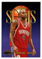 Sharone Wright - Philadelphia 76ers - Sky Slams (NBA Basketball Card) 1994-95 SkyBox Premium # 313 Mint
