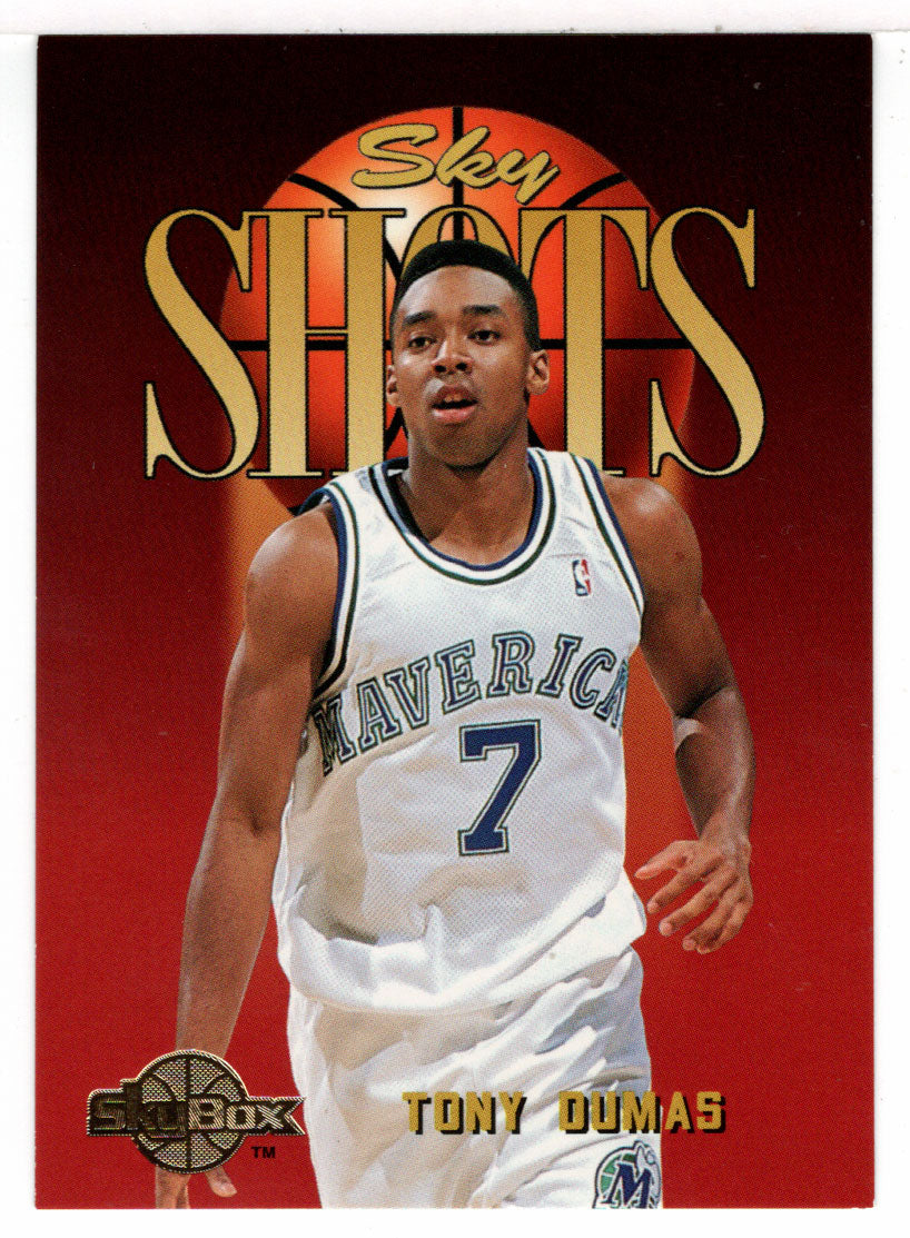 Tony Dumas - Dallas Mavericks - Sky Shots (NBA Basketball Card) 1994-95 SkyBox Premium # 316 Mint
