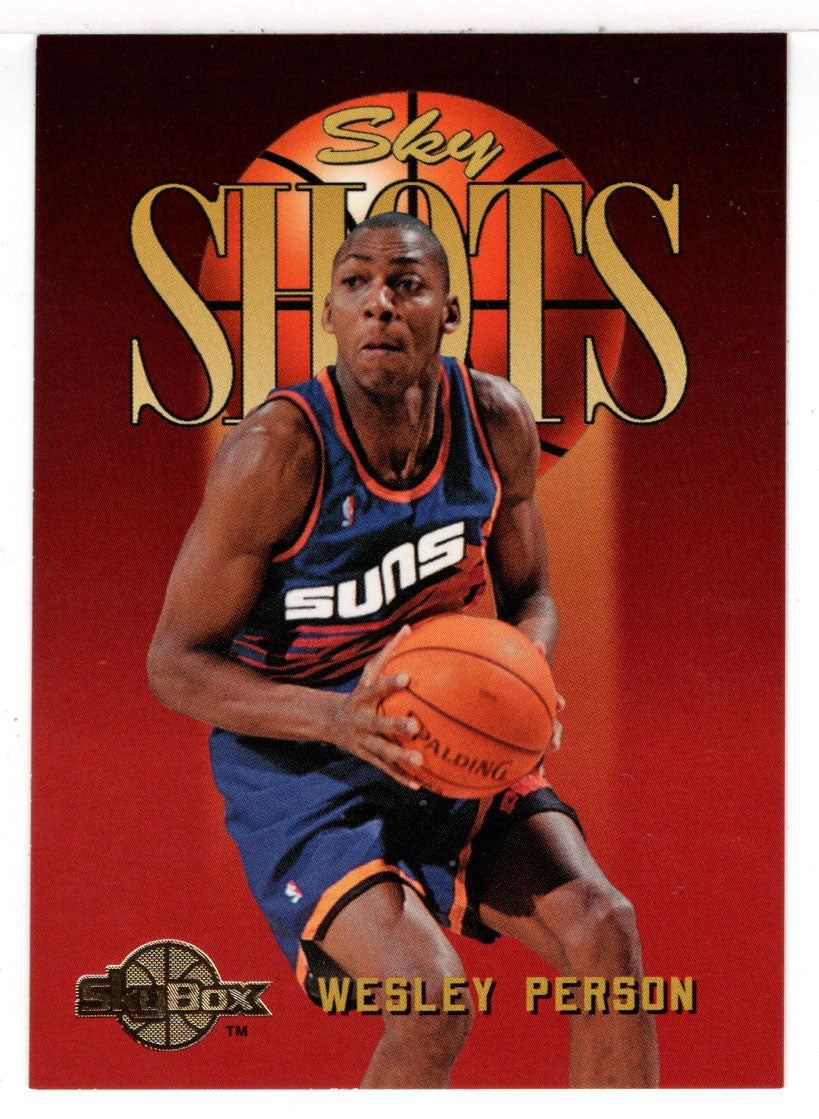 Wesley Person - Phoenix Suns - Sky Shots (NBA Basketball Card) 1994-95 SkyBox Premium # 322 Mint