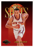 John Starks - New York Knicks - Sky Shots (NBA Basketball Card) 1994-95 SkyBox Premium # 323 Mint