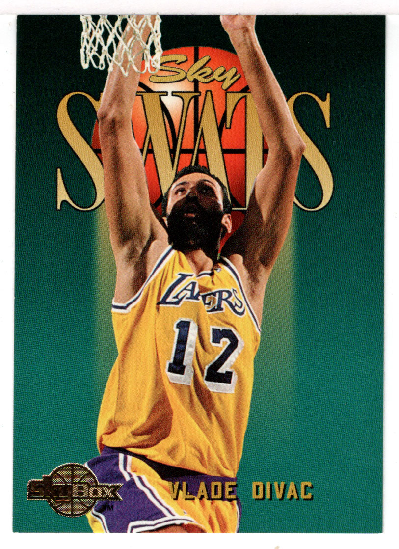 Vlade Divac - Los Angeles Lakers - Sky Swats (NBA Basketball Card) 1994-95 SkyBox Premium # 327 Mint