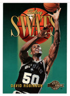 David Robinson - San Antonio Spurs - Sky Swats (NBA Basketball Card) 1994-95 SkyBox Premium # 335 Mint