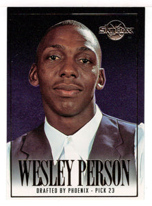 Wesley Person - Phoenix Suns - Draft Picks (NBA Basketball Card) 1994-95 SkyBox Premium # DP 23 Mint