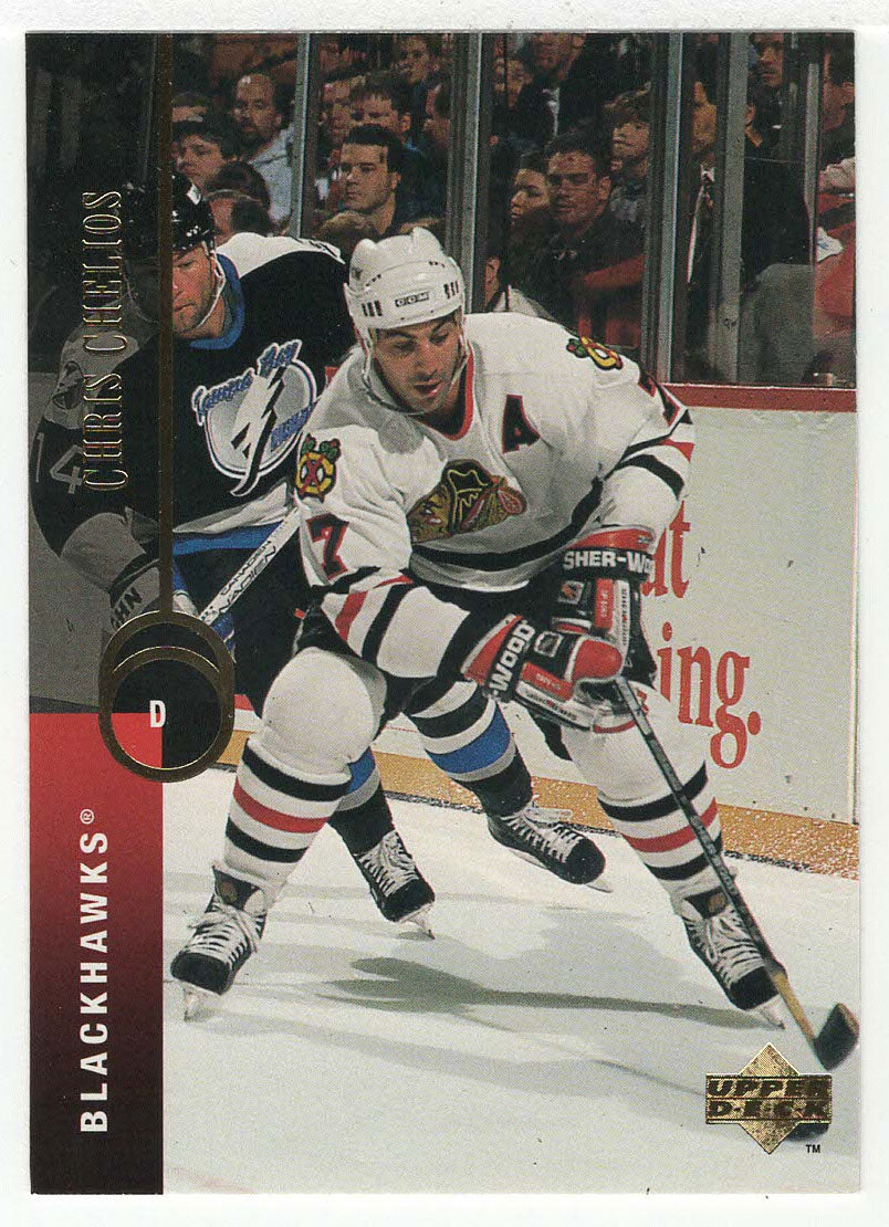 Chris Chelios - Chicago Blackhawks (NHL Hockey Card) 1994-95 Upper Deck # 26 Mint