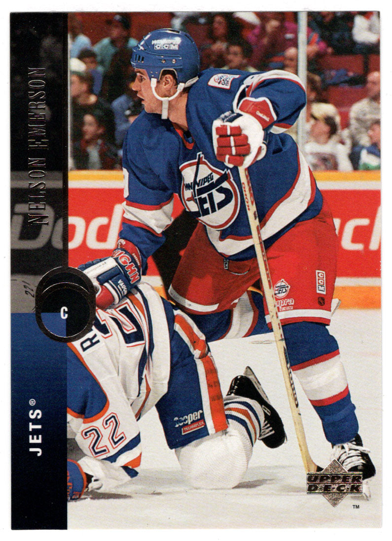 Nelson Emerson - Winnipeg Jets (NHL Hockey Card) 1994-95 Upper Deck # 47 Mint