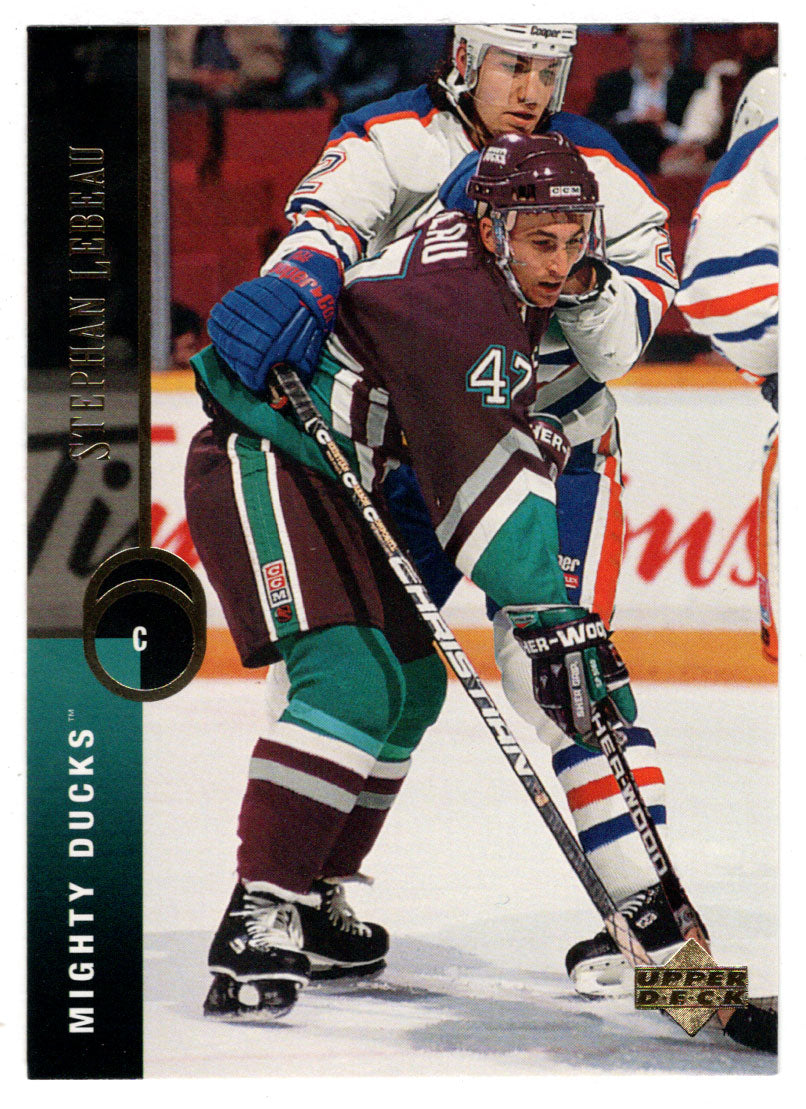 Stephan Lebeau - Anaheim Mighty Ducks (NHL Hockey Card) 1994-95 Upper Deck # 53 Mint