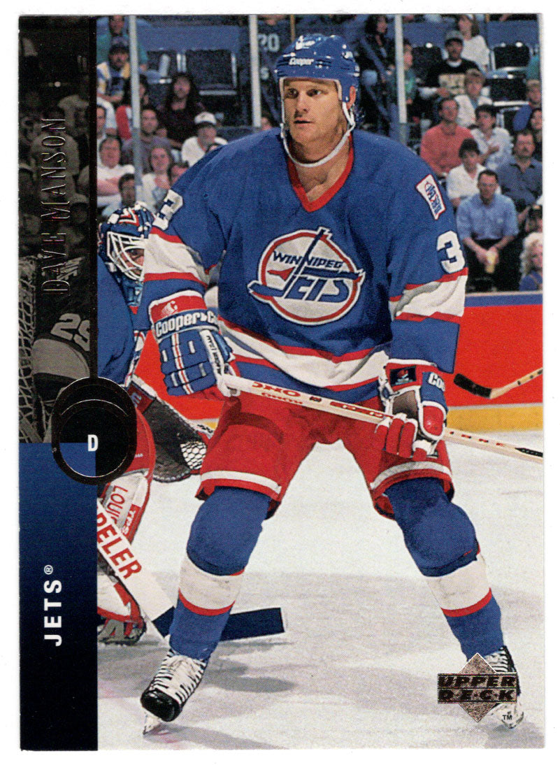 Dave Manson - Winnipeg Jets (NHL Hockey Card) 1994-95 Upper Deck # 63 Mint