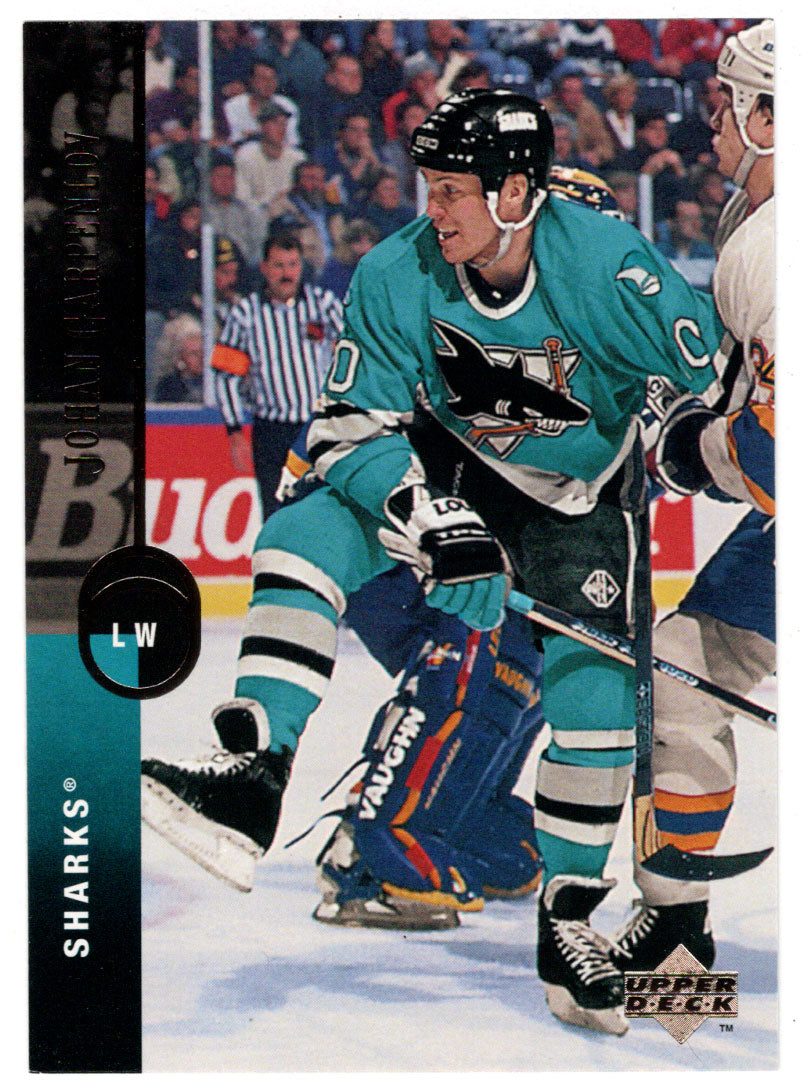 Johan Garpenlov - San Jose Sharks (NHL Hockey Card) 1994-95 Upper Deck # 64 Mint