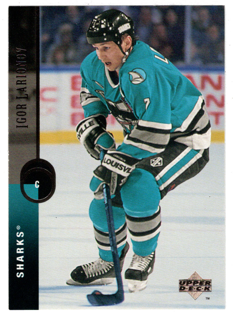 Igor Larionov - San Jose Sharks (NHL Hockey Card) 1994-95 Upper Deck # 85B Mint