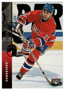 Mathieu Schneider - Montreal Canadiens (NHL Hockey Card) 1994-95 Upper Deck # 101 Mint