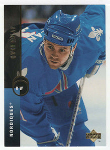 Owen Nolan - Quebec Nordiques (NHL Hockey Card) 1994-95 Upper Deck # 103 Mint