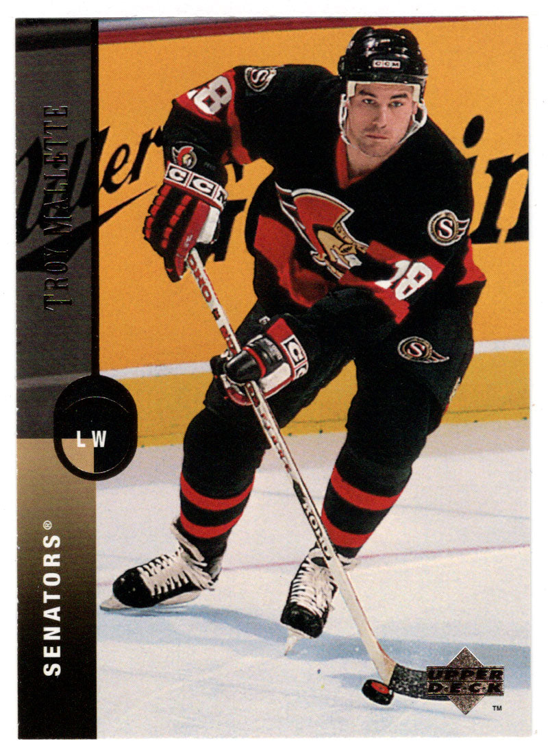 Troy Mallette - Ottawa Senators (NHL Hockey Card) 1994-95 Upper Deck # 196 Mint