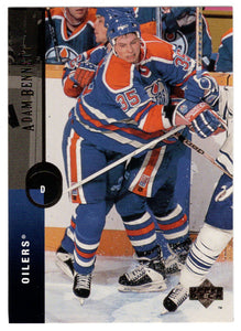 Adam Bennett - Edmonton Oilers (NHL Hockey Card) 1994-95 Upper Deck # 202 Mint