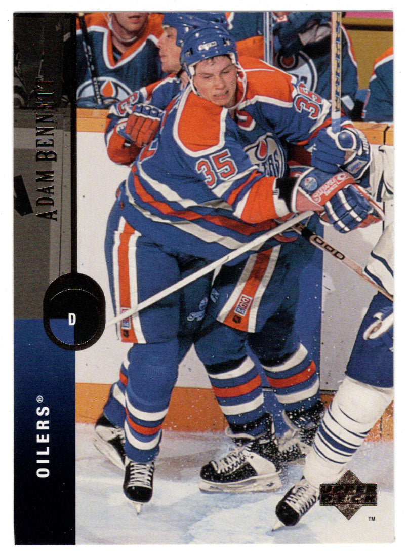 Adam Bennett - Edmonton Oilers (NHL Hockey Card) 1994-95 Upper Deck # 202 Mint