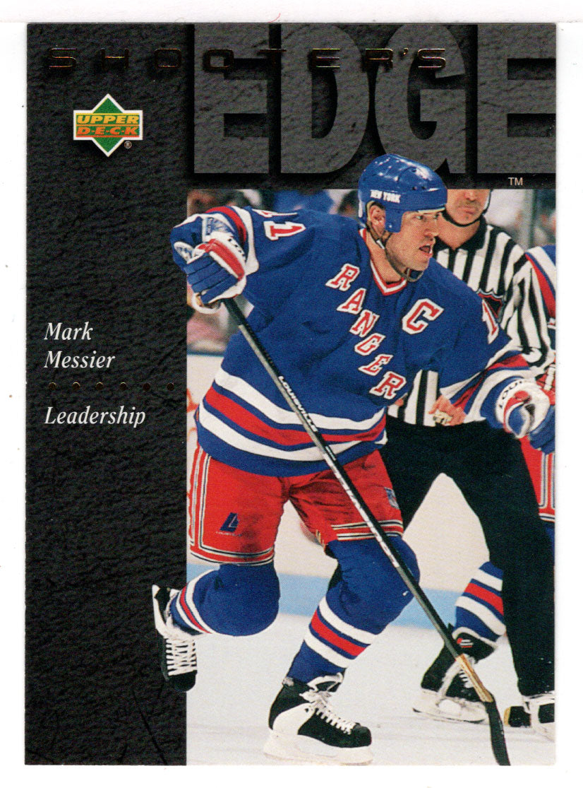 Mark Messier - New York Rangers - Shooter's Edge (NHL Hockey Card) 1994-95 Upper Deck # 234 Mint