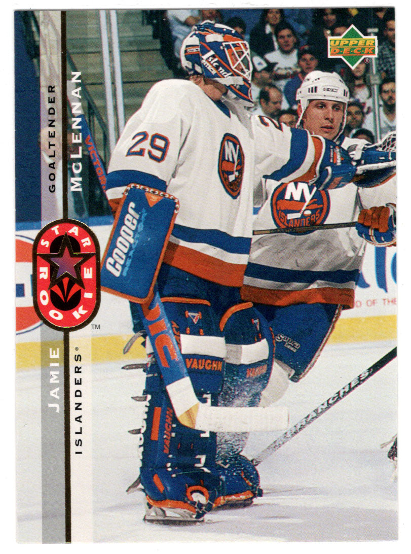 Jamie McLennan - New York Islanders - Star Rookie (NHL Hockey Card) 1994-95 Upper Deck # 252 Mint