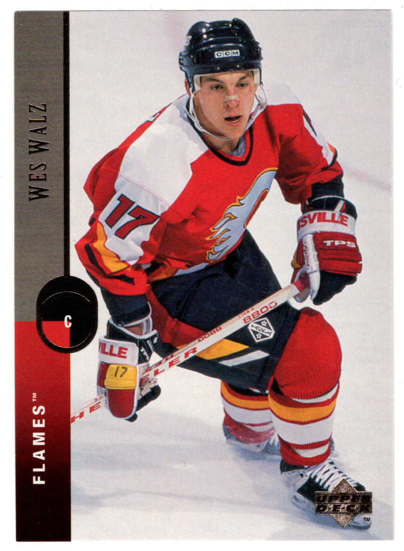 Wes Walz - Calgary Flames (NHL Hockey Card) 1994-95 Upper Deck # 350 Mint