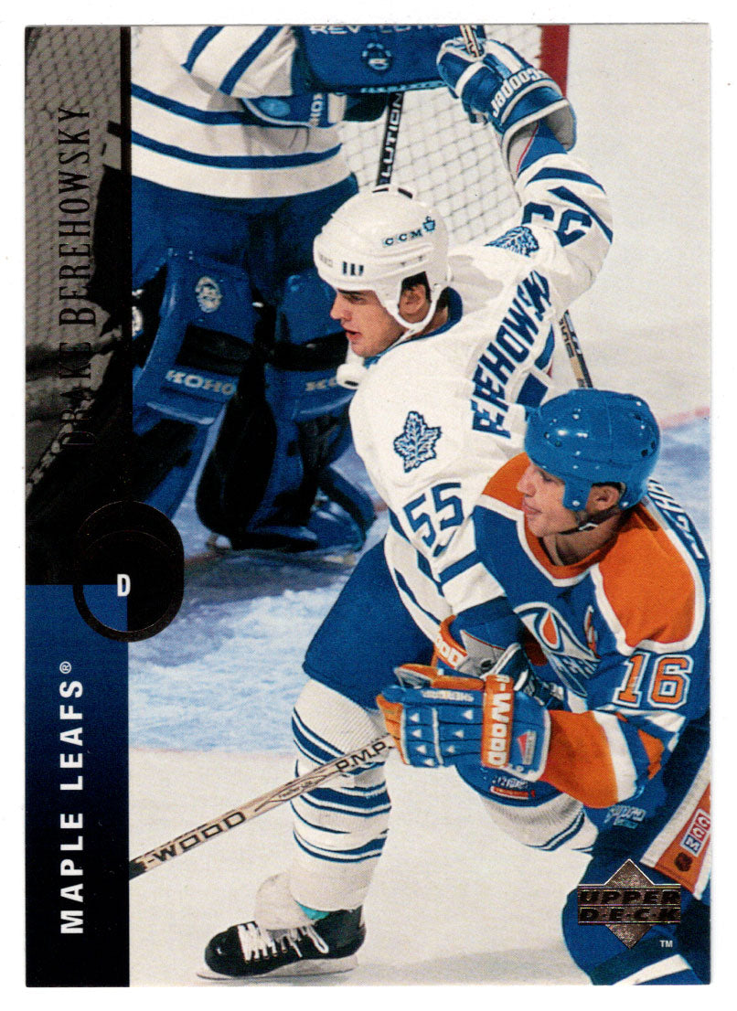 Drake Berehowsky - Toronto Maple Leafs (NHL Hockey Card) 1994-95 Upper Deck # 458 Mint