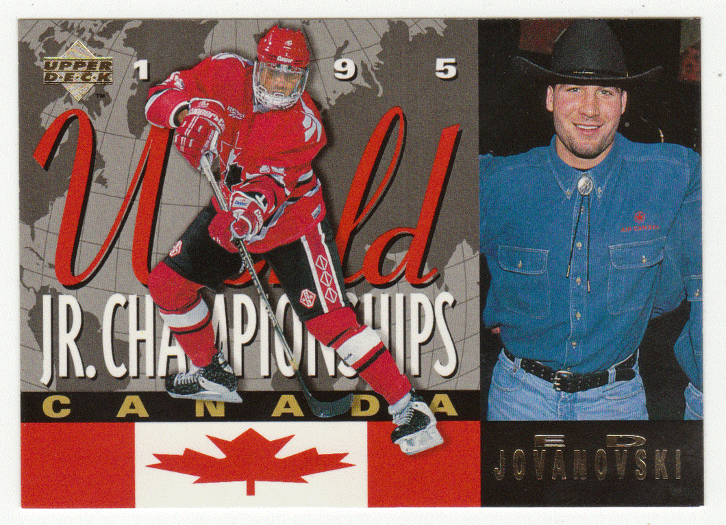 Ed Jovanovski RC - Team Canada - 1995 World Jr. Championships (NHL Hockey Card) 1994-95 Upper Deck # 496 Mint