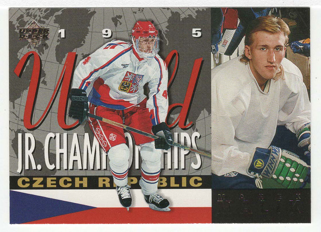 Marek Malik RC - Czech Republic - 1995 World Jr. Championships (NHL Hockey Card) 1994-95 Upper Deck # 506 Mint