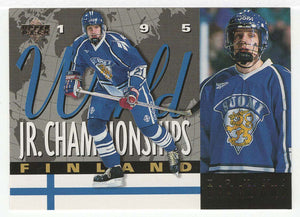 Tommi Rajamaki RC - Finland - 1995 World Jr. Championships (NHL Hockey Card) 1994-95 Upper Deck # 512 Mint