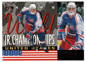 Deron Quint - Team USA - 1995 World Jr. Championships (NHL Hockey Card) 1994-95 Upper Deck # 524 Mint