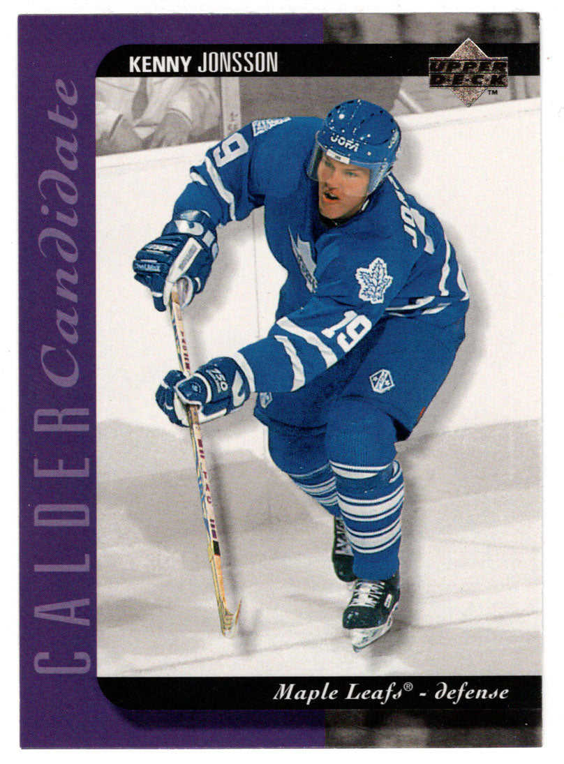 Kenny Jonsson - Toronto Maple Leafs - Calder Candidate (NHL Hockey Card) 1994-95 Upper Deck # 530 Mint