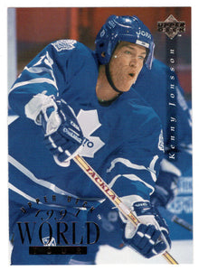 Kenny Jonsson - Toronto Maple Leafs - 1994 World Tour (NHL Hockey Card) 1994-95 Upper Deck # 560 Mint