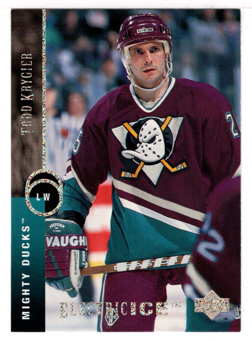 Todd Krygier - Anaheim Mighty Ducks (NHL Hockey Card) 1994-95 Upper Deck Electric Ice # 477 Mint