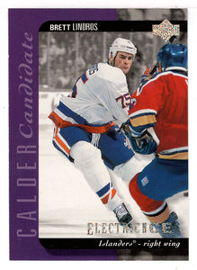 Brett Lindros - New York Islanders - Calder Candidate (NHL Hockey Card) 1994-95 Upper Deck Electric Ice # 537 Mint