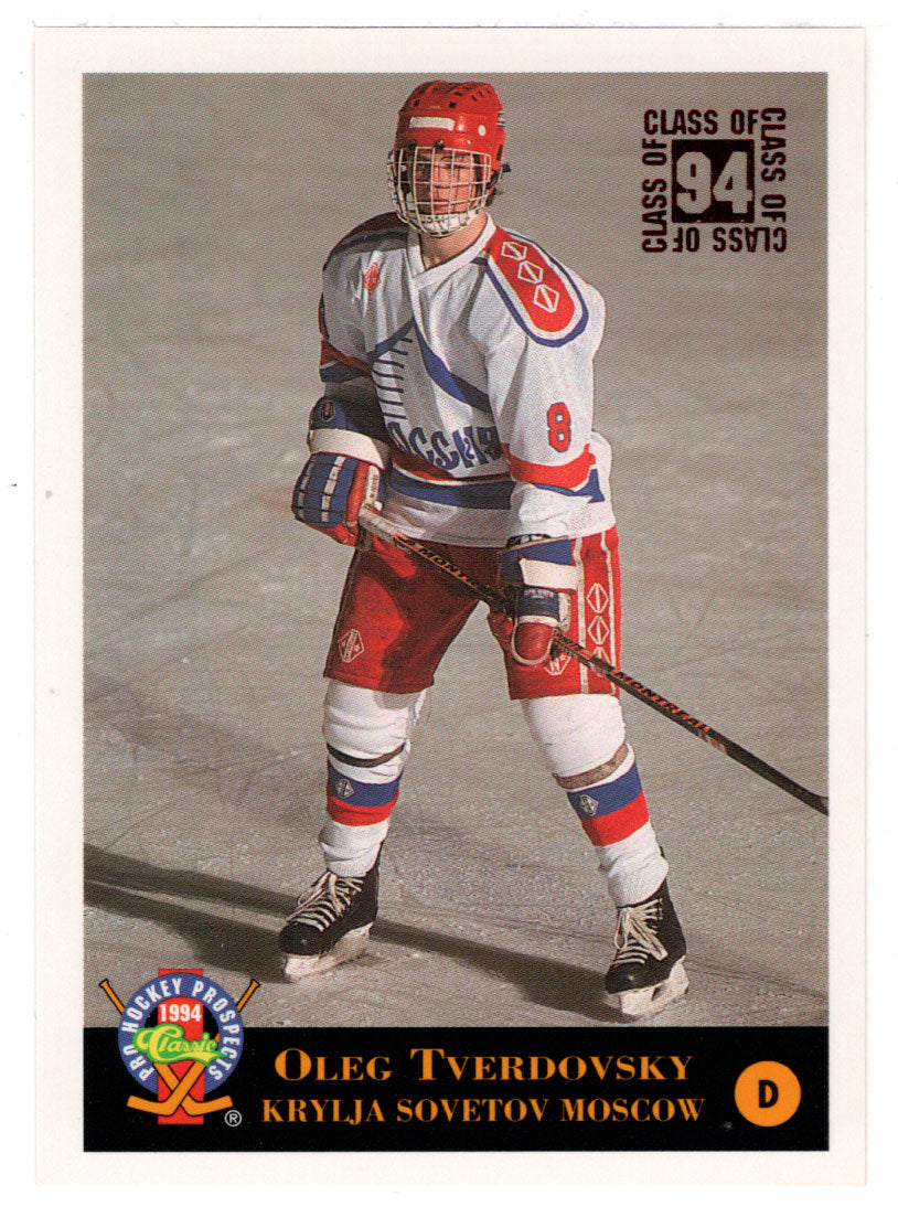 Oleg Tverdovsky - Krylja Sovetov Moscow (Hockey Card) 1994 Classic Pro Prospects # 208 Mint