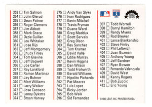 Tony Gwynn - San Diego Padres - Checklist (MLB Baseball Card) 1994 Donruss # 440 Mint