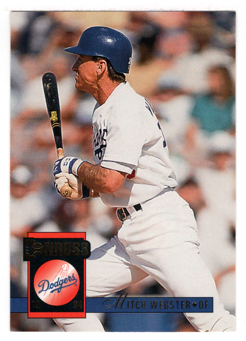 Mitch Webster - Los Angeles Dodgers (MLB Baseball Card) 1994 Donruss # 457 Mint